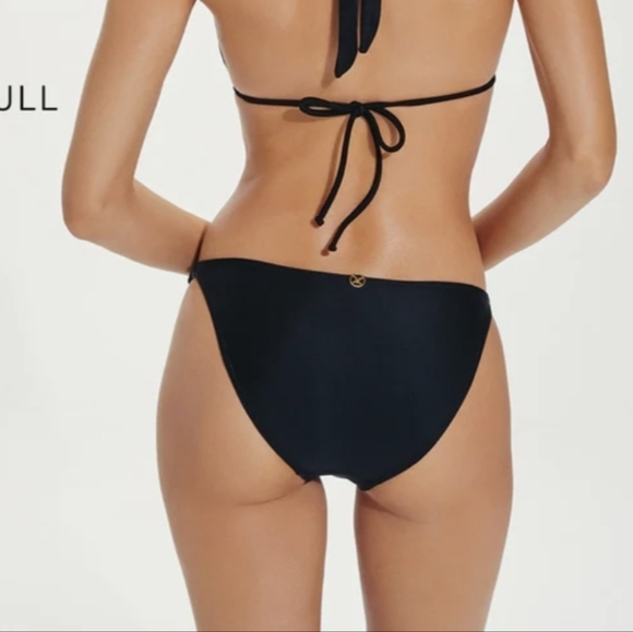 Vix Paula Hermanny Matching bikini set Romantic White Black Print With Gold - Picture 12 of 16